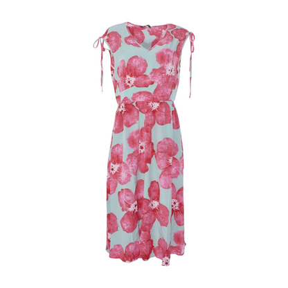 Green Floral Midi Dress