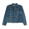 Blue Solid Denim Jacket