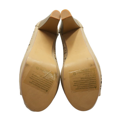 Beige Block Heels