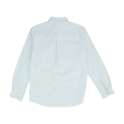 White Check Long Sleeve Button Down