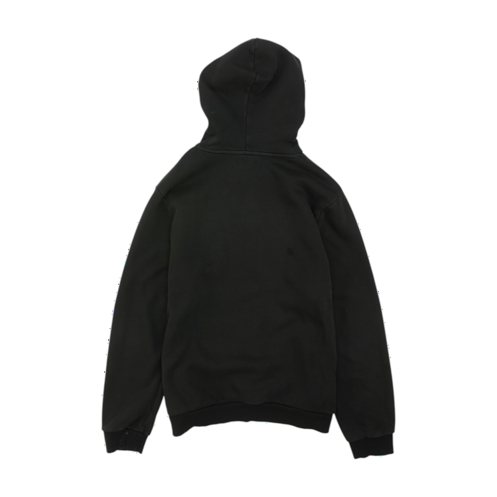 Black Solid Hoodie Pullover