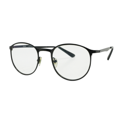 Black M10319 Round Prescription Eyewear