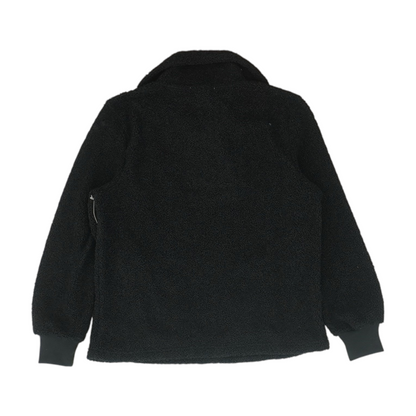 Black Solid 1/4 Zip Pullover