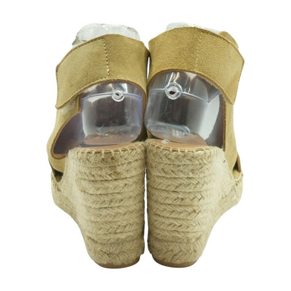 Beige Wedged MuleSandals