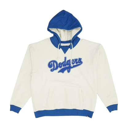 White Los Angeles Dodgers Solid Hoodie Pullover