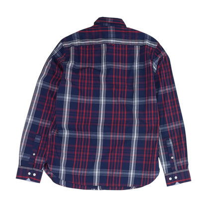 Red Plaid Long Sleeve Button Down