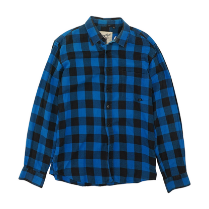Blue Check Flannel Button Down
