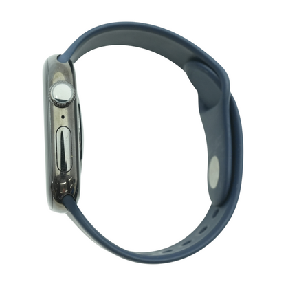 46mm Series 10 Slate Titanium Smartwatch Blue Band S/M