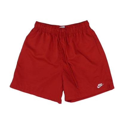 Red Solid Swim Bottom