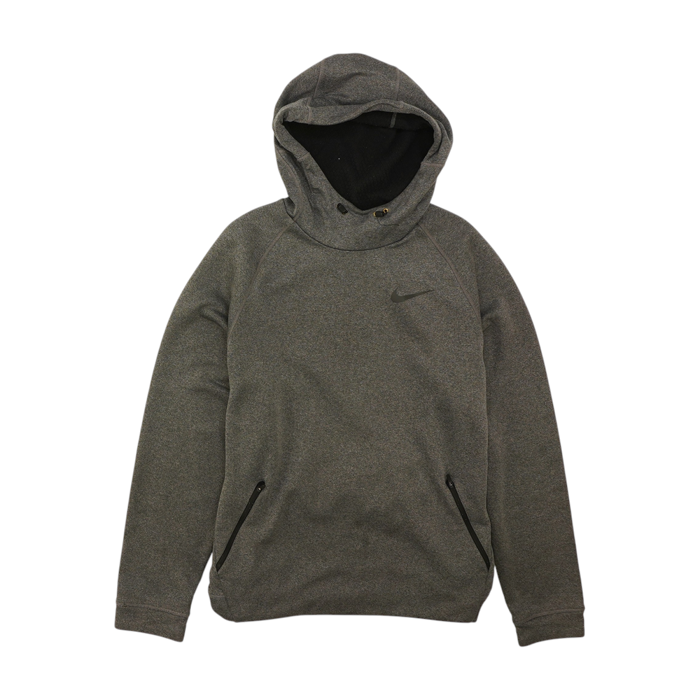 Gray Solid Hoodie Pullover