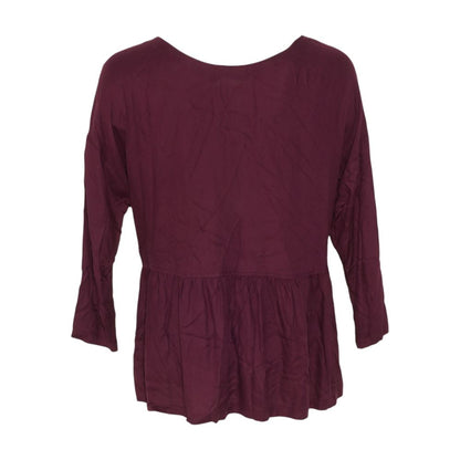 Burgundy Maternity Blouse