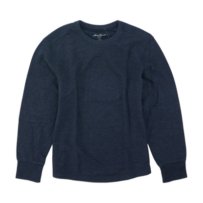 Navy Solid Sweatshirt Pullover