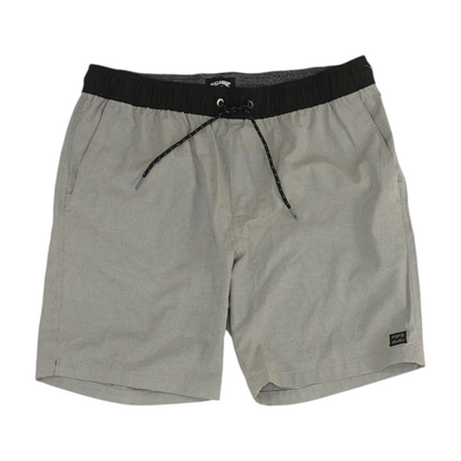 Gray Striped Active Shorts