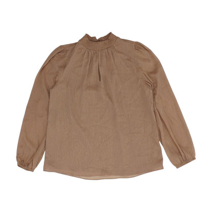 Tan Striped Blouse