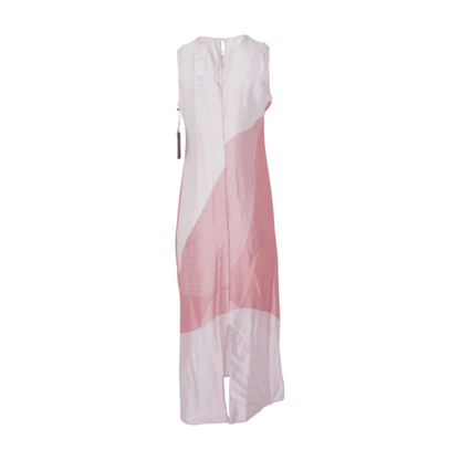 Pink Striped Midi Dress