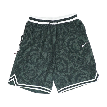 Black Abstract Active Shorts