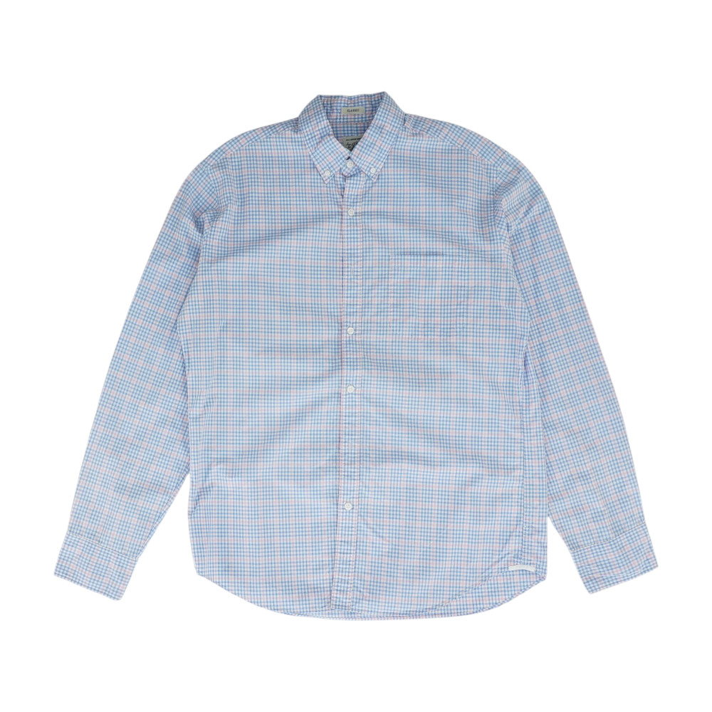 Blue Check Long Sleeve Button Down