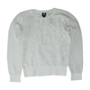 INC International Concepts White Petite Print Pullover Sweater – Image 1