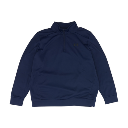 Navy Solid 1/4 Zip Pullover