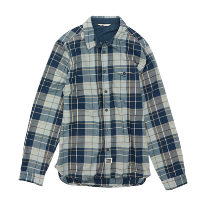 Blue Plaid Flannel Button Down