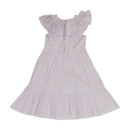 Lavender Solid Dress