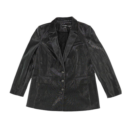Black Solid Blazer