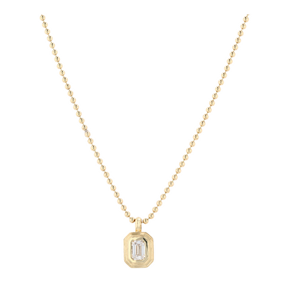 9/10 ctw 14K Yellow Gold Diamond Pendant Necklace