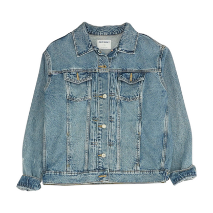 Blue Tall Solid Denim Jacket