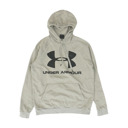 Gray Solid Hoodie Pullover