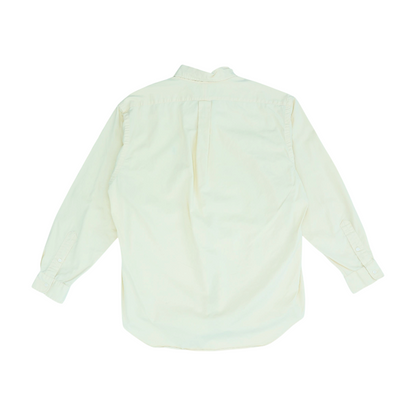 Yellow Solid Long Sleeve Button Down