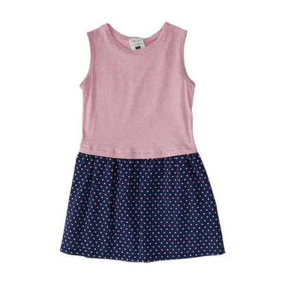 Pink Color Block Dress