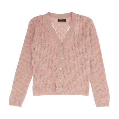 Pink Cardigan Sweater
