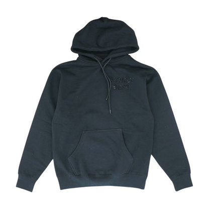 Black Solid Hoodie Pullover