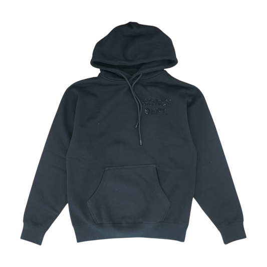 Black Solid Hoodie Pullover