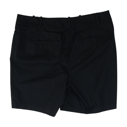 Black Solid Chino Shorts