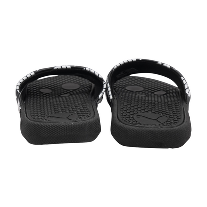Black Athletic Slides Shoes