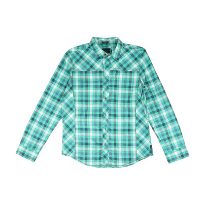 Green Check Long Sleeve Button Down