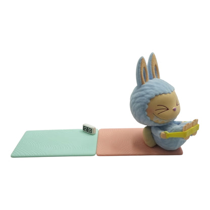 THE MONSTERS Labubu Lazy Yoga Series Ab Roller Figure and Stretch Out Figure