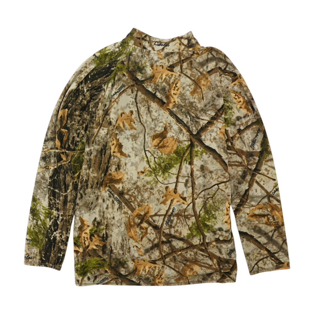 Brown Camo 1/4 Zip Pullover