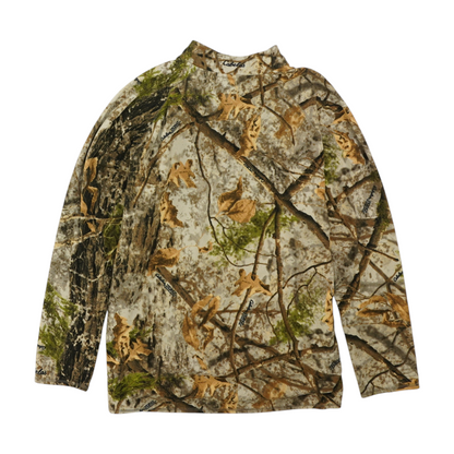 Brown Camo 1/4 Zip Pullover