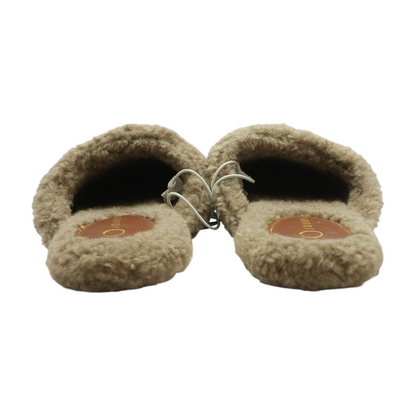 Brown House Slipper Flats