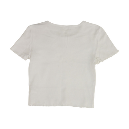 White Cropped Blouse