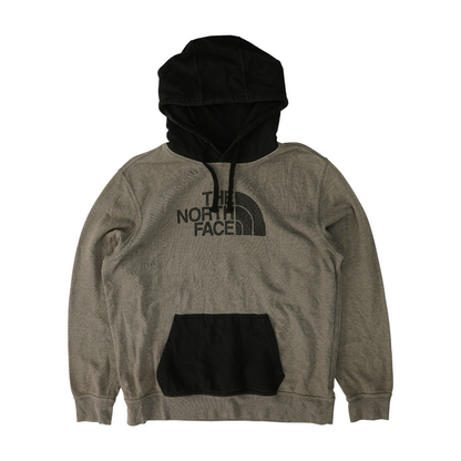 Gray Color Block Hoodie Pullover