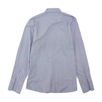 Blue Plaid Long Sleeve Button Down