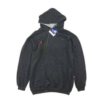 Gray Solid Hoodie Pullover
