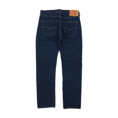 501 Navy Regular Jeans