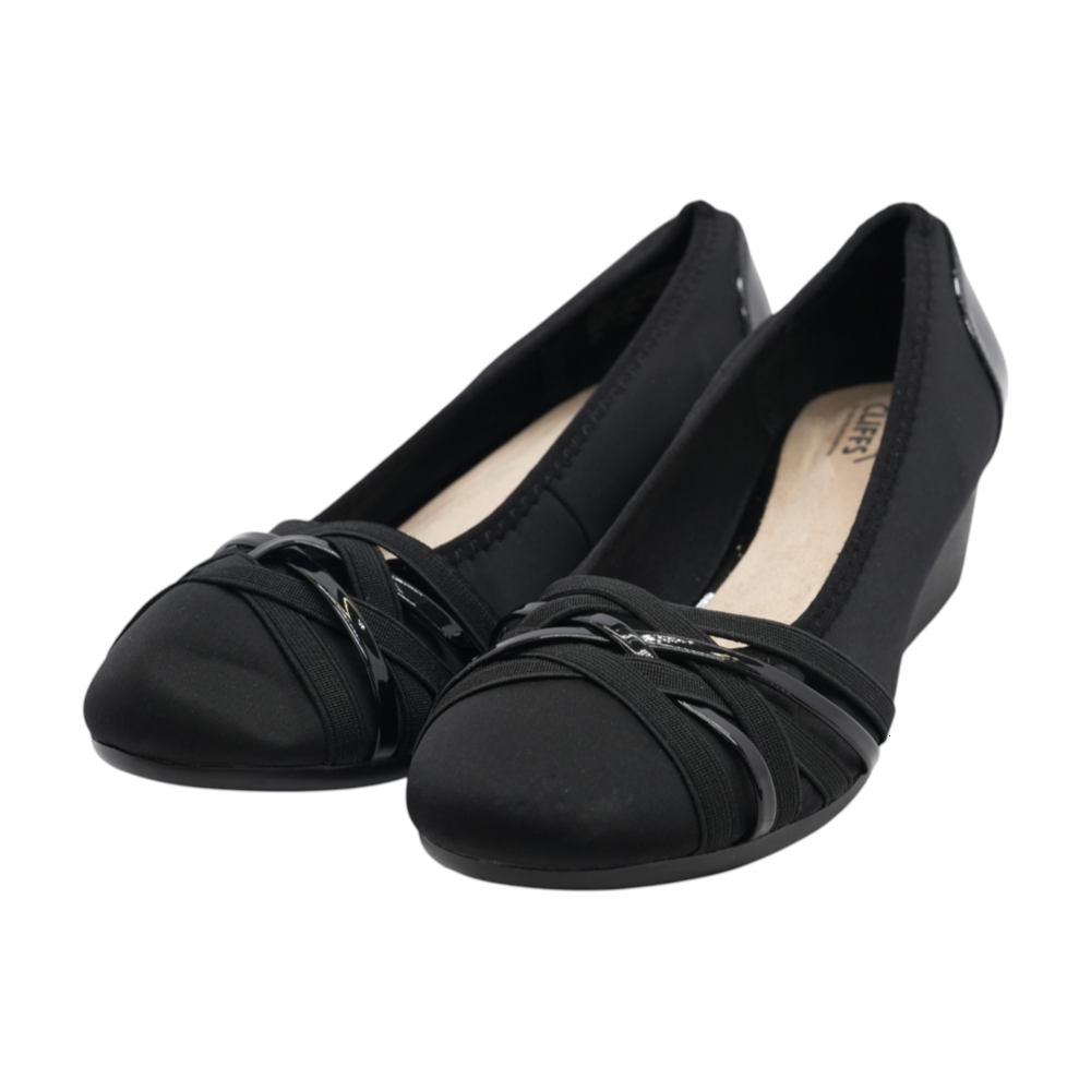 Black Slip-On Flats