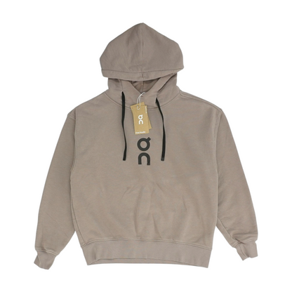 Brown Solid Hoodie Pullover
