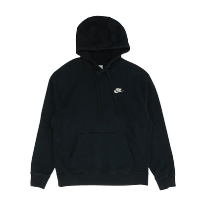 Black Solid Hoodie Pullover