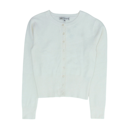 White Cardigan Sweater